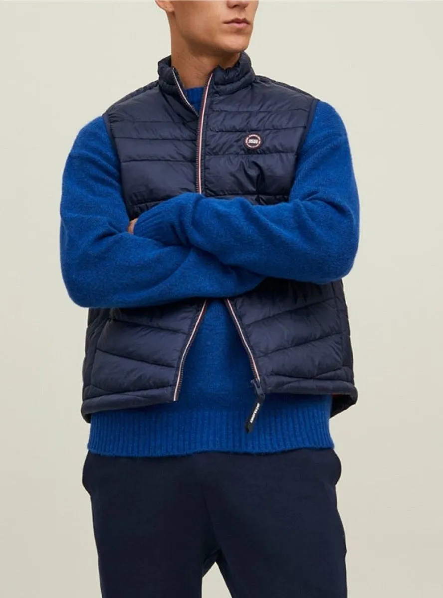 Jack & Jones Hero Puffer Bodywarmer Gilet Navy Blazer