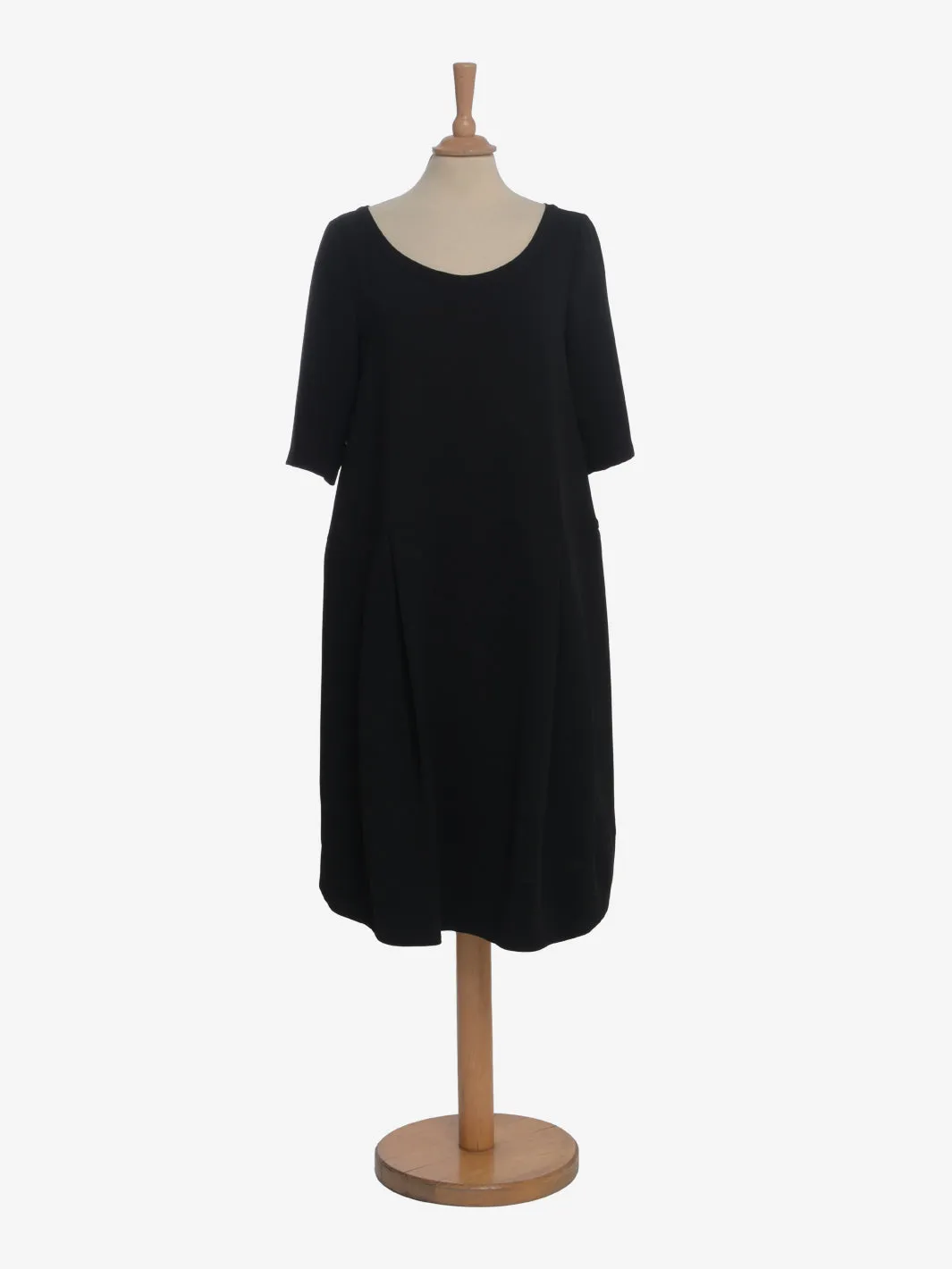 Jil Sander Navy Oversize Midi Dress