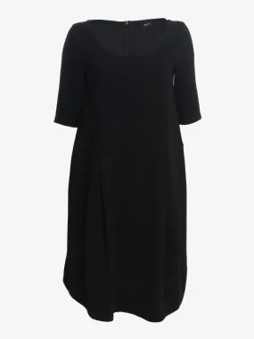 Jil Sander Navy Oversize Midi Dress