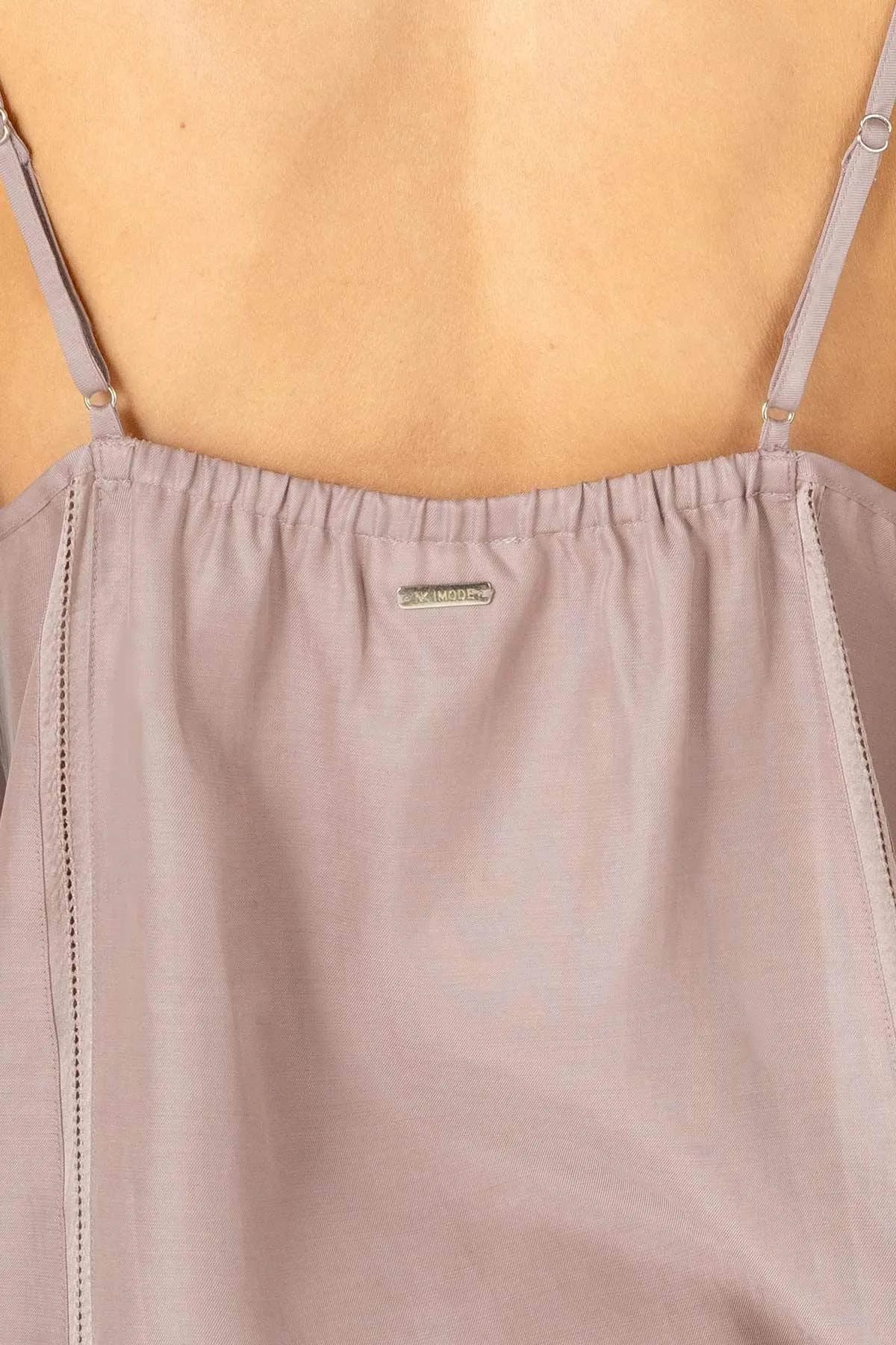 Kacey City High V Neck Camisole - Freckles