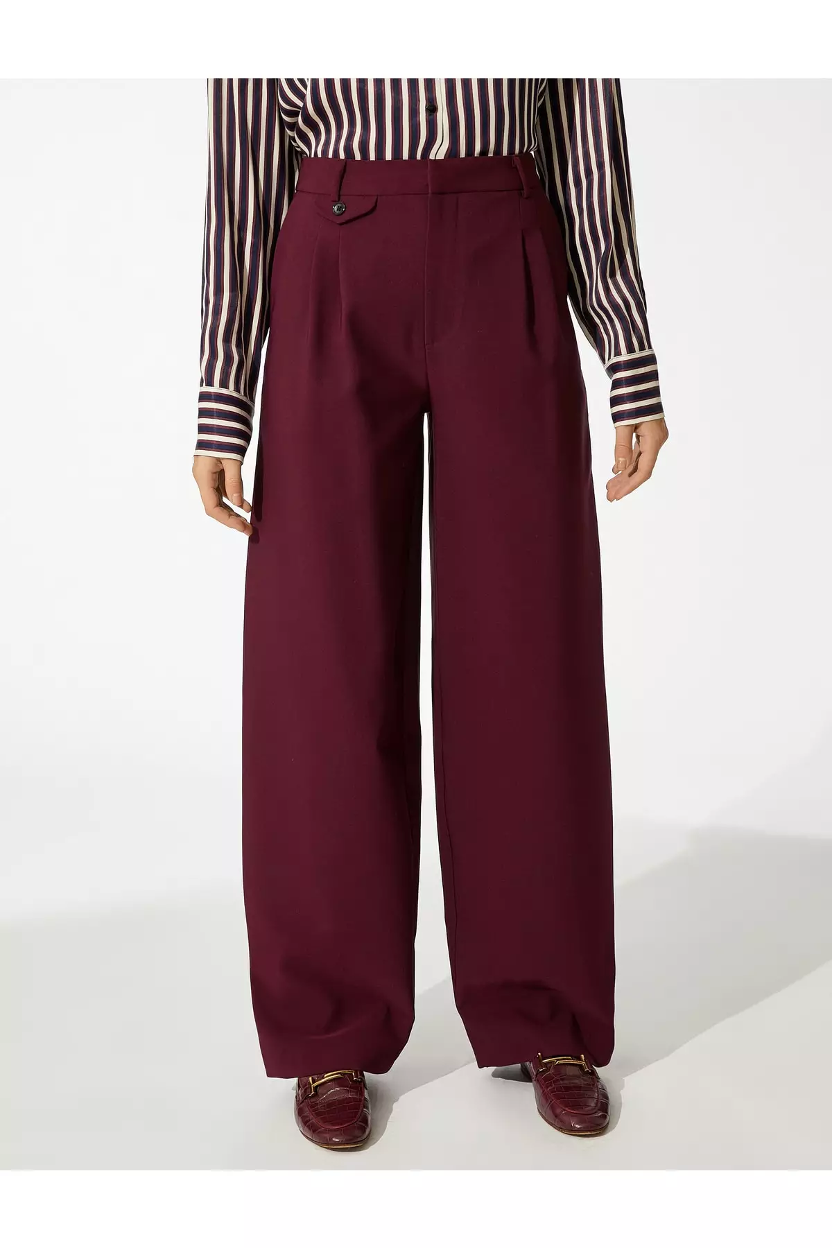 KOTON Pleated Palazzo Pants