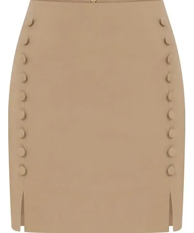 La Loune Women's Brown / Neutrals Milan Camel Mini Skirt