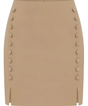 La Loune Women's Brown / Neutrals Milan Camel Mini Skirt