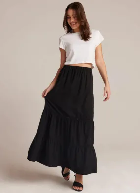 Ladder Trim Maxi Skirt