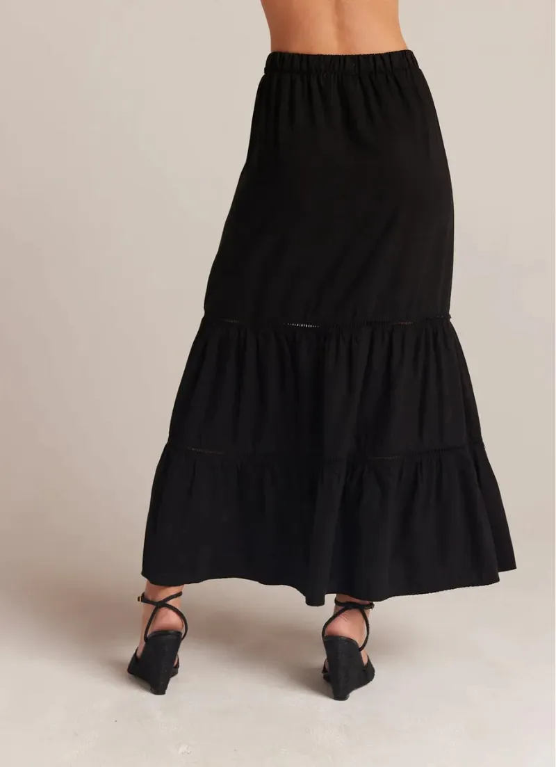 Ladder Trim Maxi Skirt