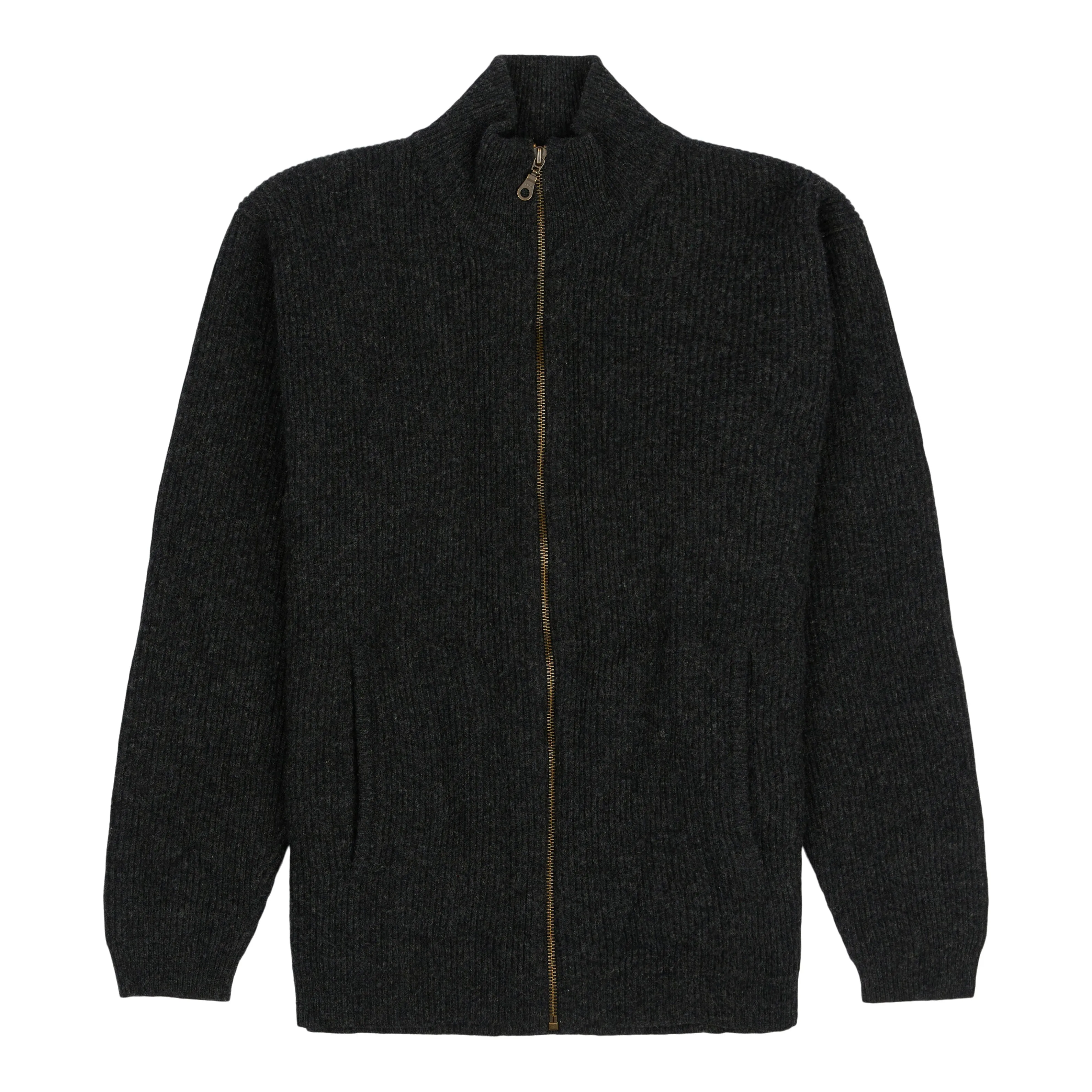 Lambswool Zip Cardigan