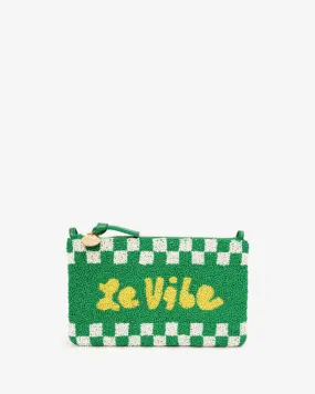 Le Vibe Wallet Clutch - Green/Yellow Multi