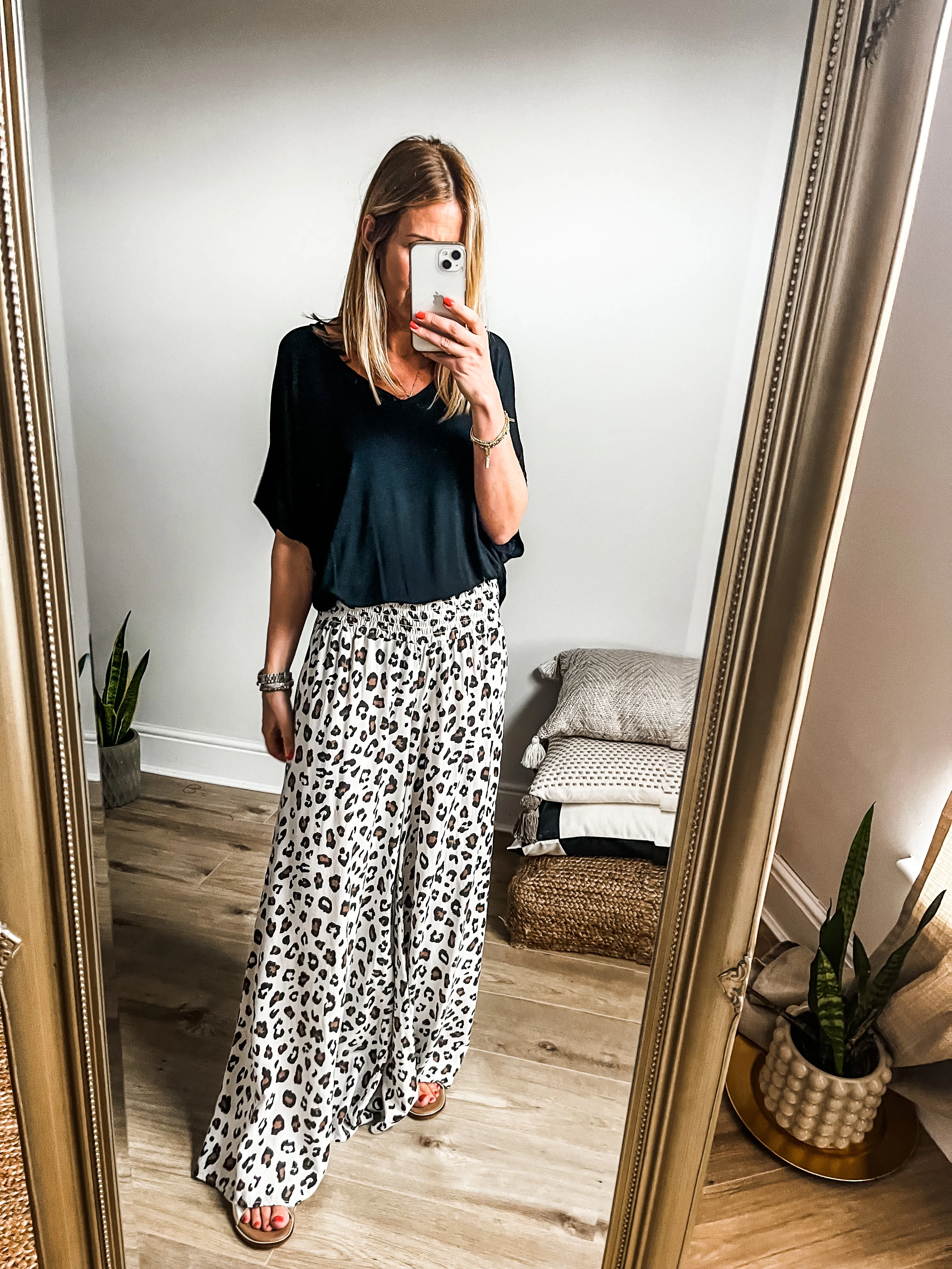 Leopard Palazzo Pants