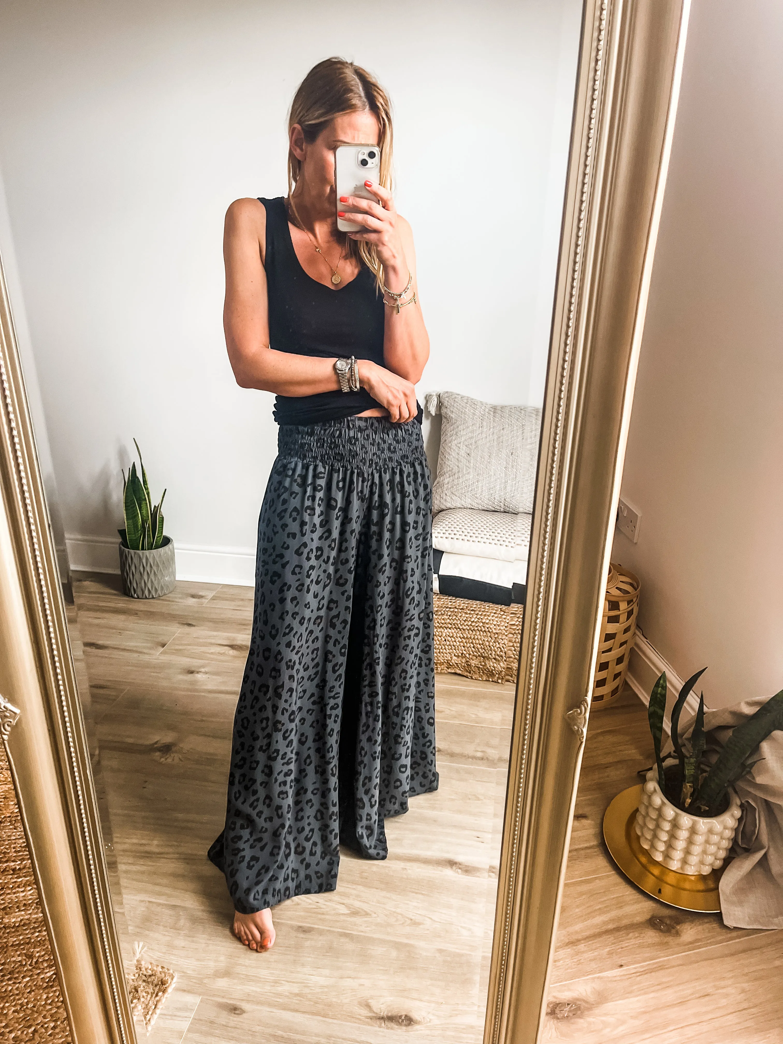 Leopard Palazzo Pants