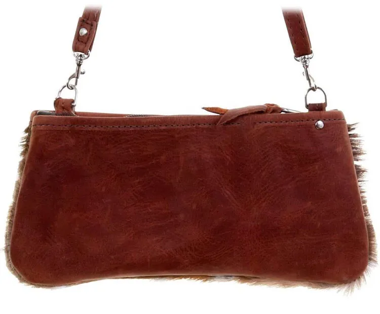 Little Clutch-Axis Hide Front-Brandy Pull-Up Back, Trim & Strap