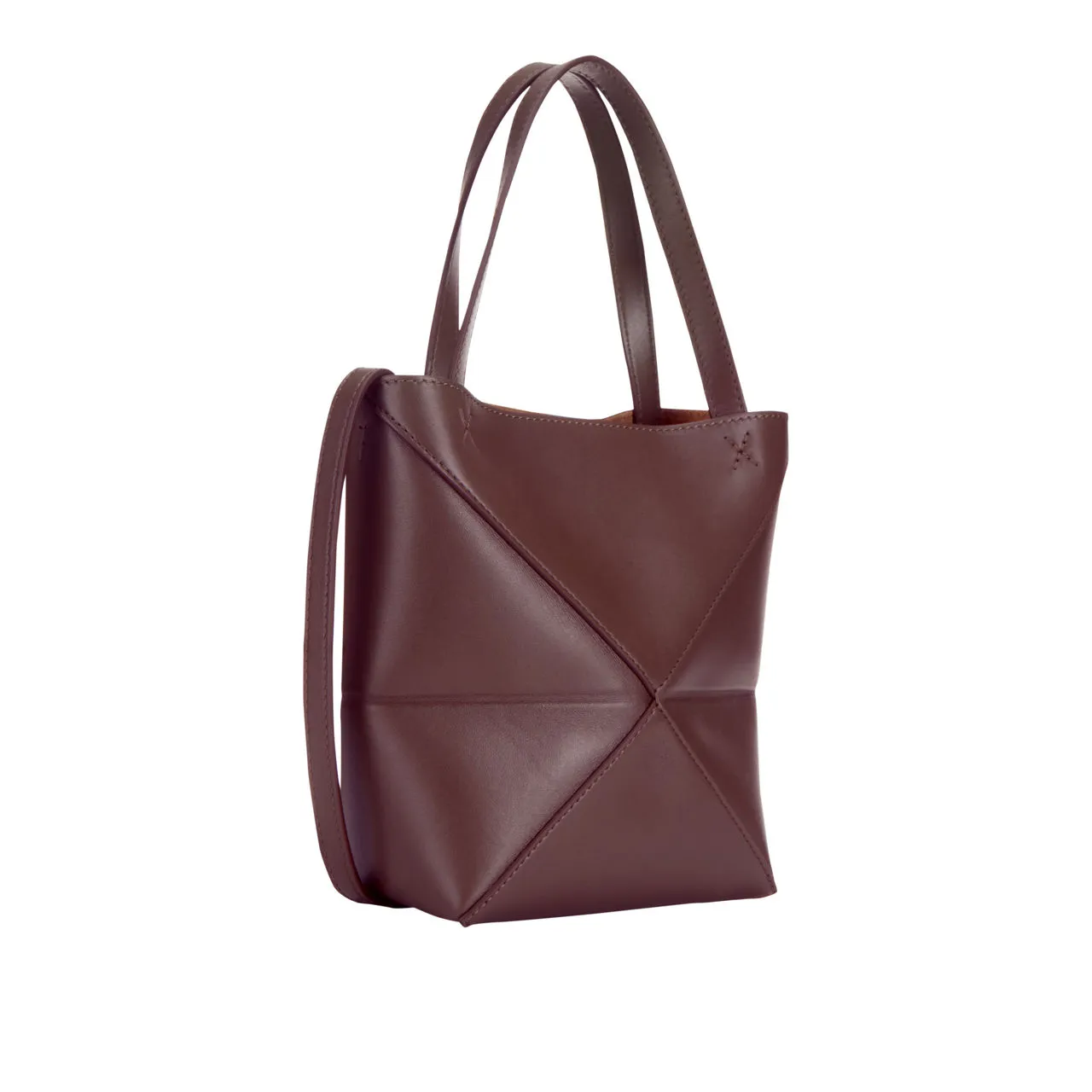 LOEWE Puzzle Mini Tote Bag - Dark Burgundy