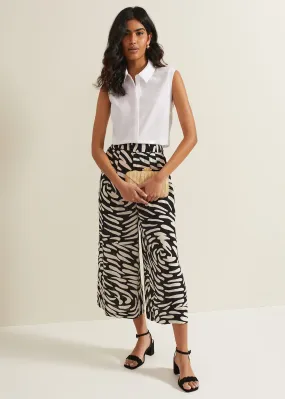 Malaya Abstract Print Culottes