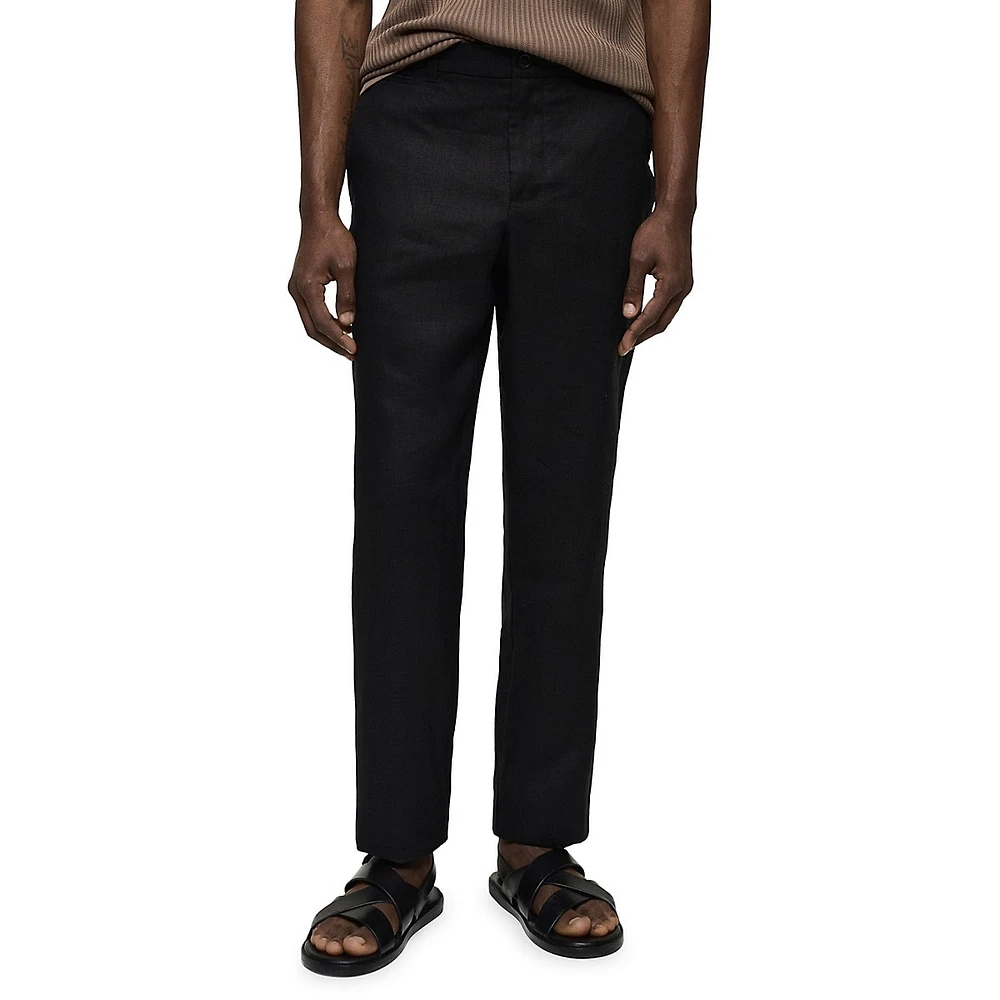 Mango Linen Trousers