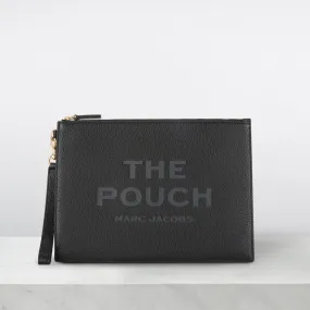 MARC JACOBS The Large Leather Clutch Bag - Black