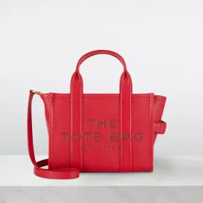 MARC JACOBS The Leather Small Tote Bag - True Red