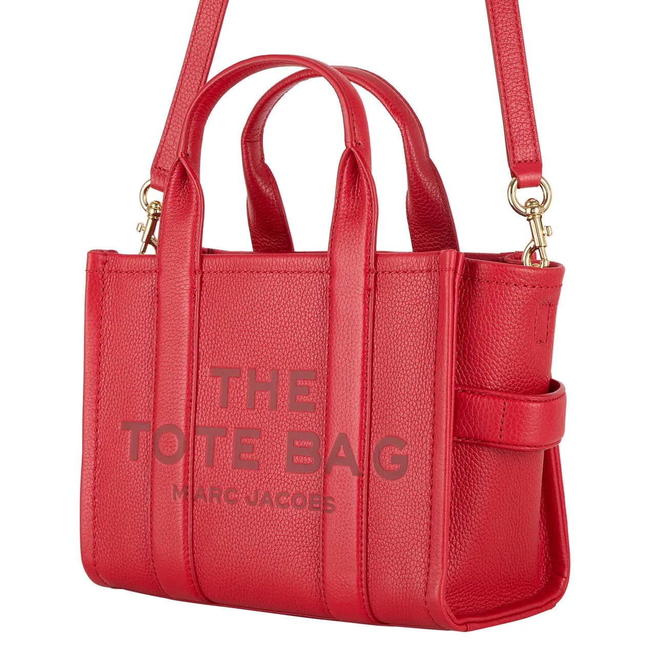 MARC JACOBS The Leather Small Tote Bag - True Red