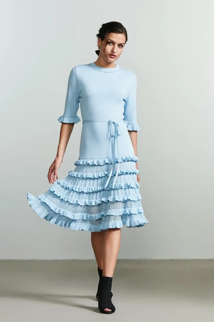 Mini ruffled dress