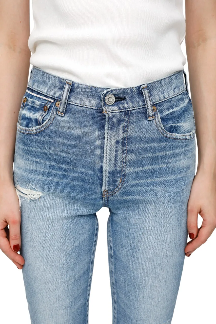 Moussy Denim Hammond High Rise Skinny Jean in Light Blue