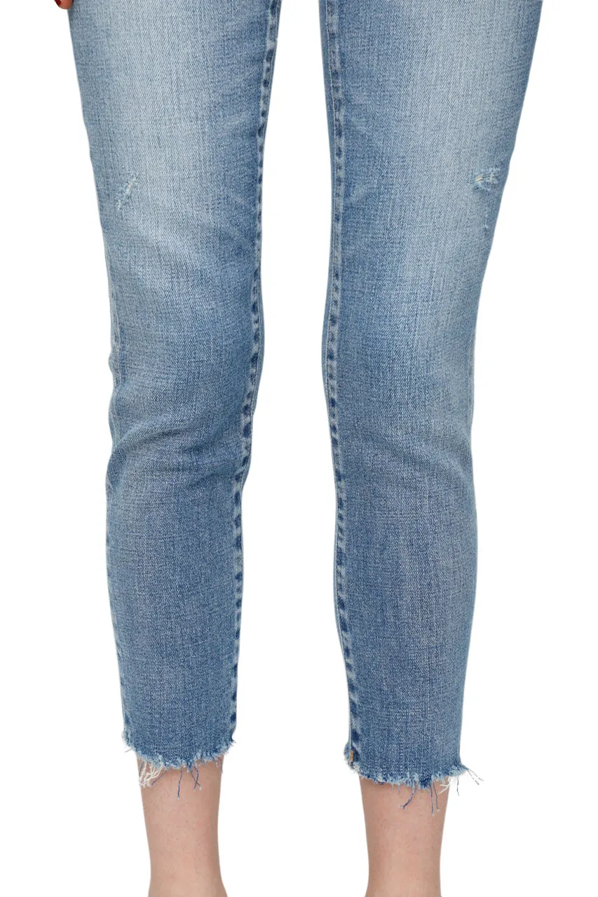 Moussy Denim Hammond High Rise Skinny Jean in Light Blue