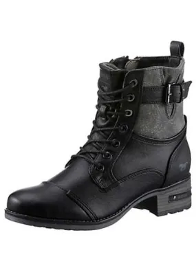 Mustang Lace-Up Ankle Boots