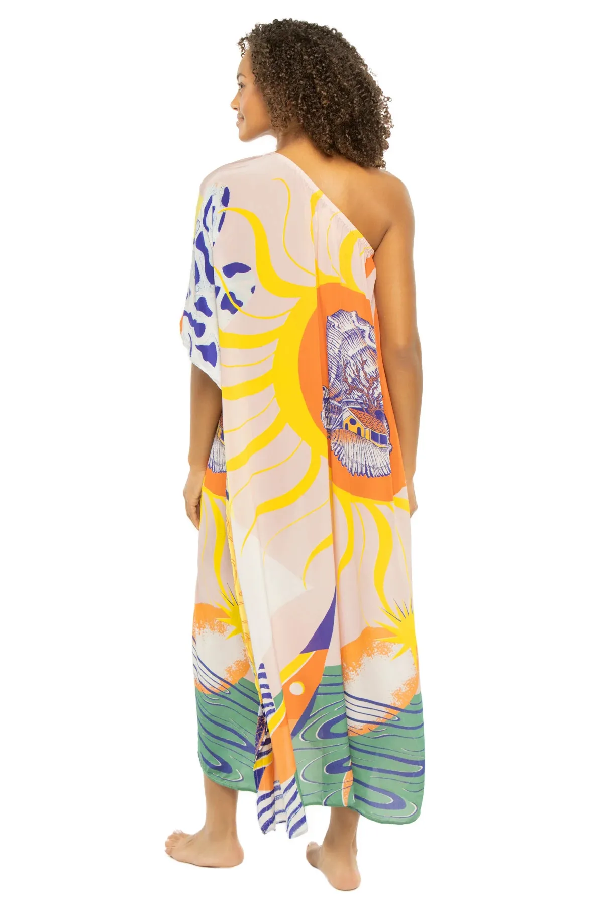 Naviago Asymmetrical Maxi Dress