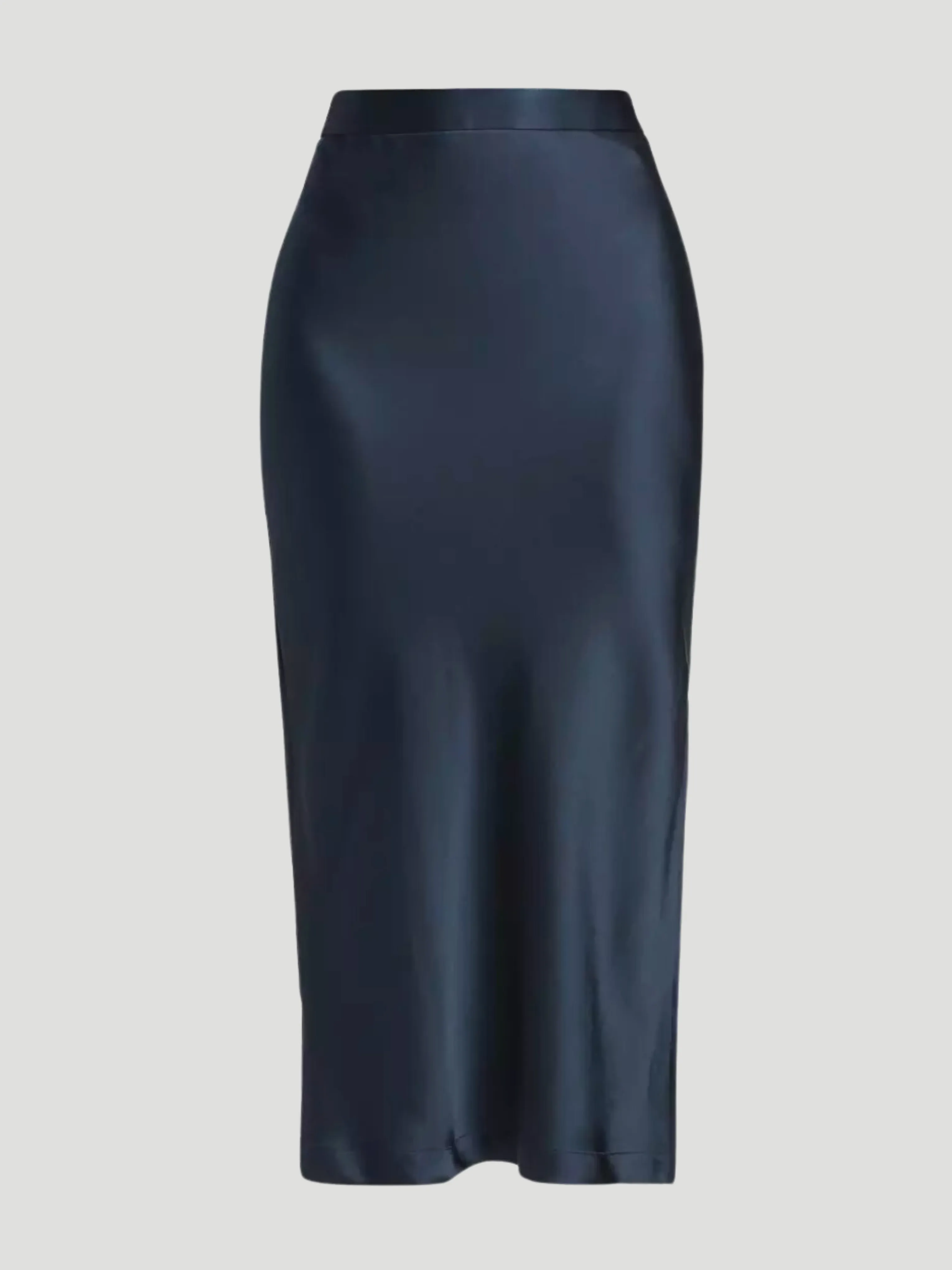 Navy Blythe Midi Skirt