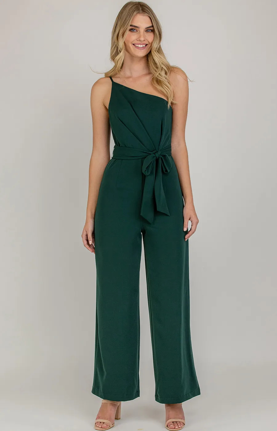 One Shoulder Thin Strap Jumpsuit (SJP411A)