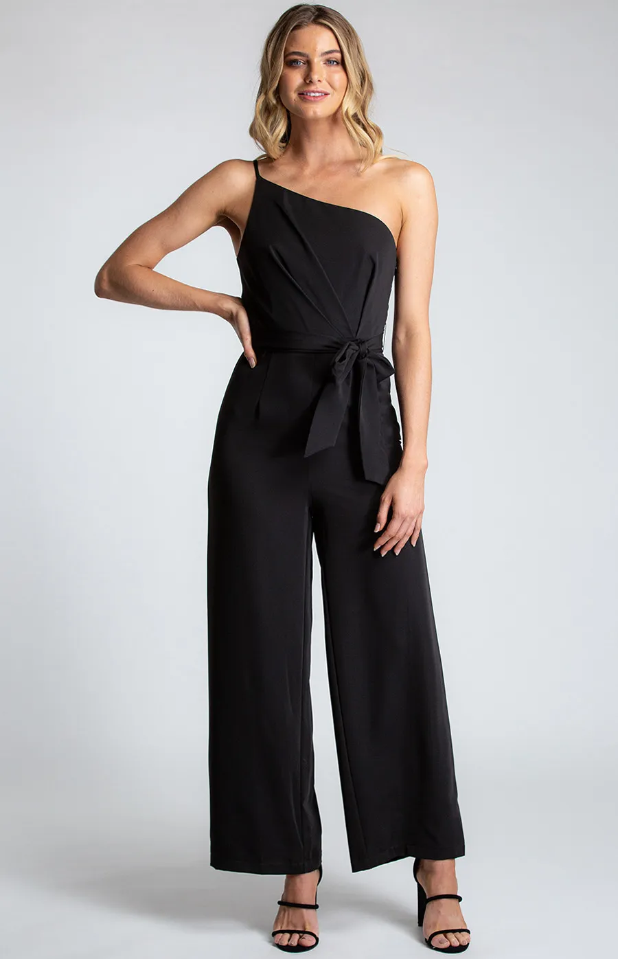 One Shoulder Thin Strap Jumpsuit (SJP411A)