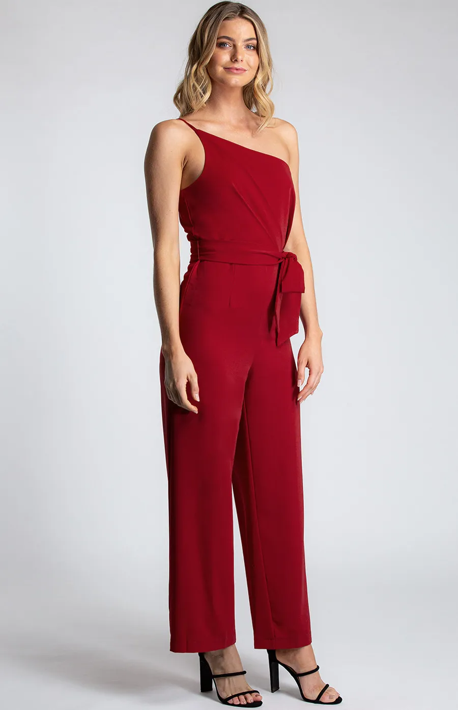 One Shoulder Thin Strap Jumpsuit (SJP411A)