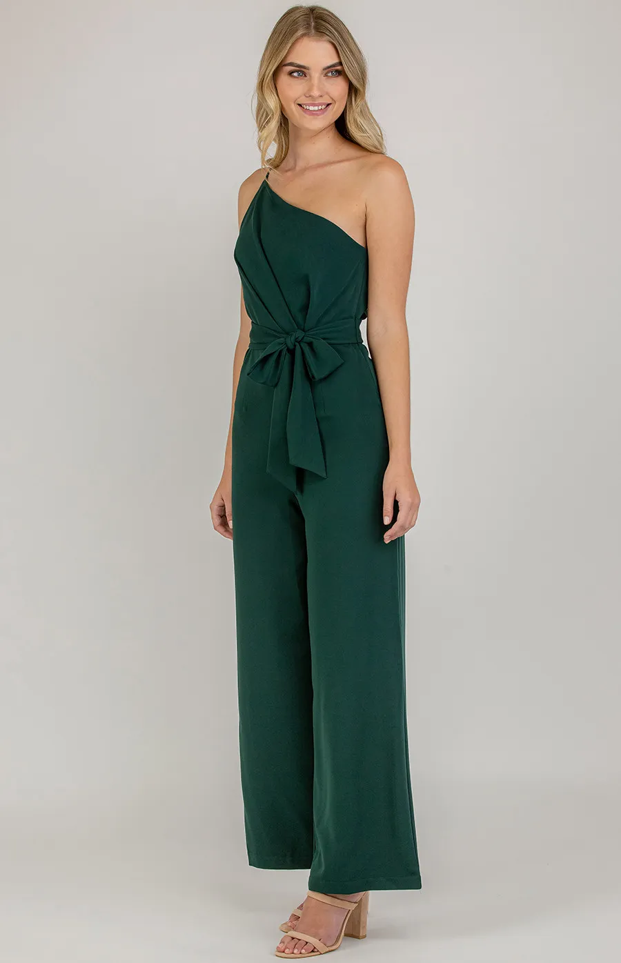 One Shoulder Thin Strap Jumpsuit (SJP411A)