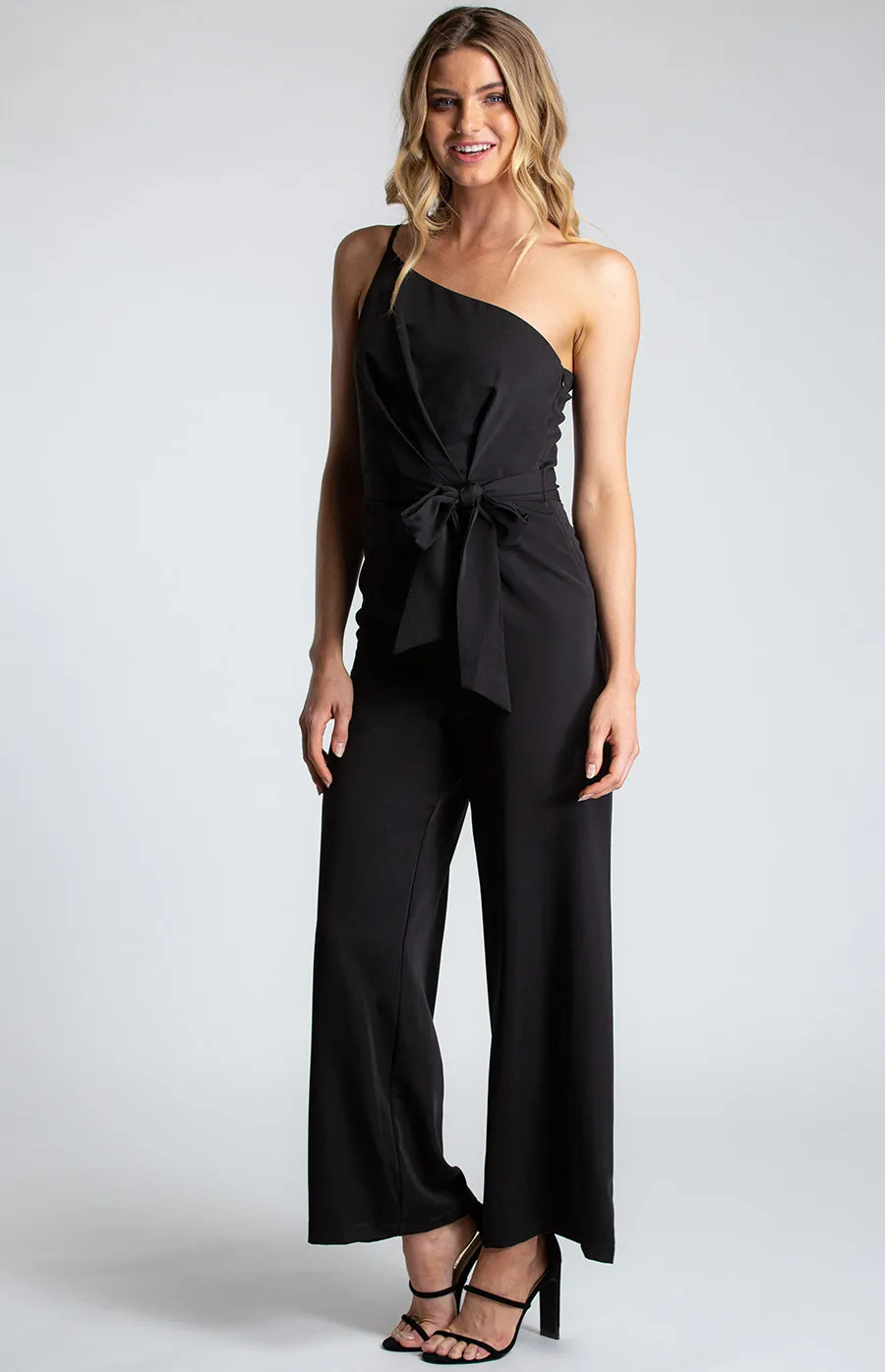 One Shoulder Thin Strap Jumpsuit (SJP411A)