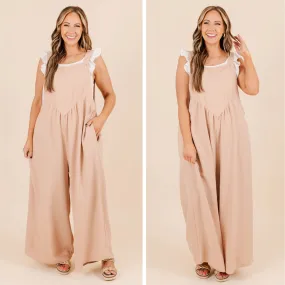 Only Clear Skies Jumpsuit, Taupe