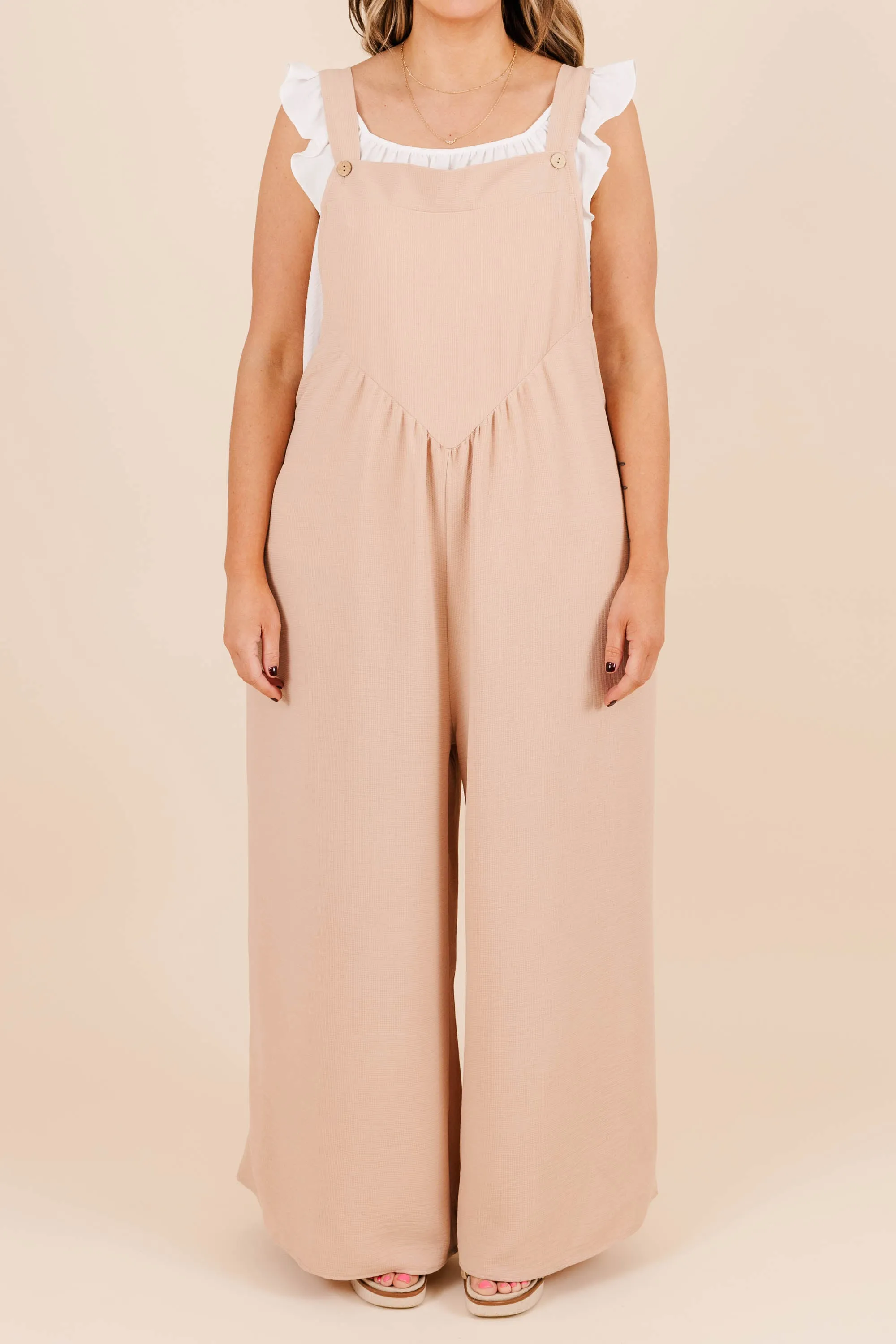 Only Clear Skies Jumpsuit, Taupe