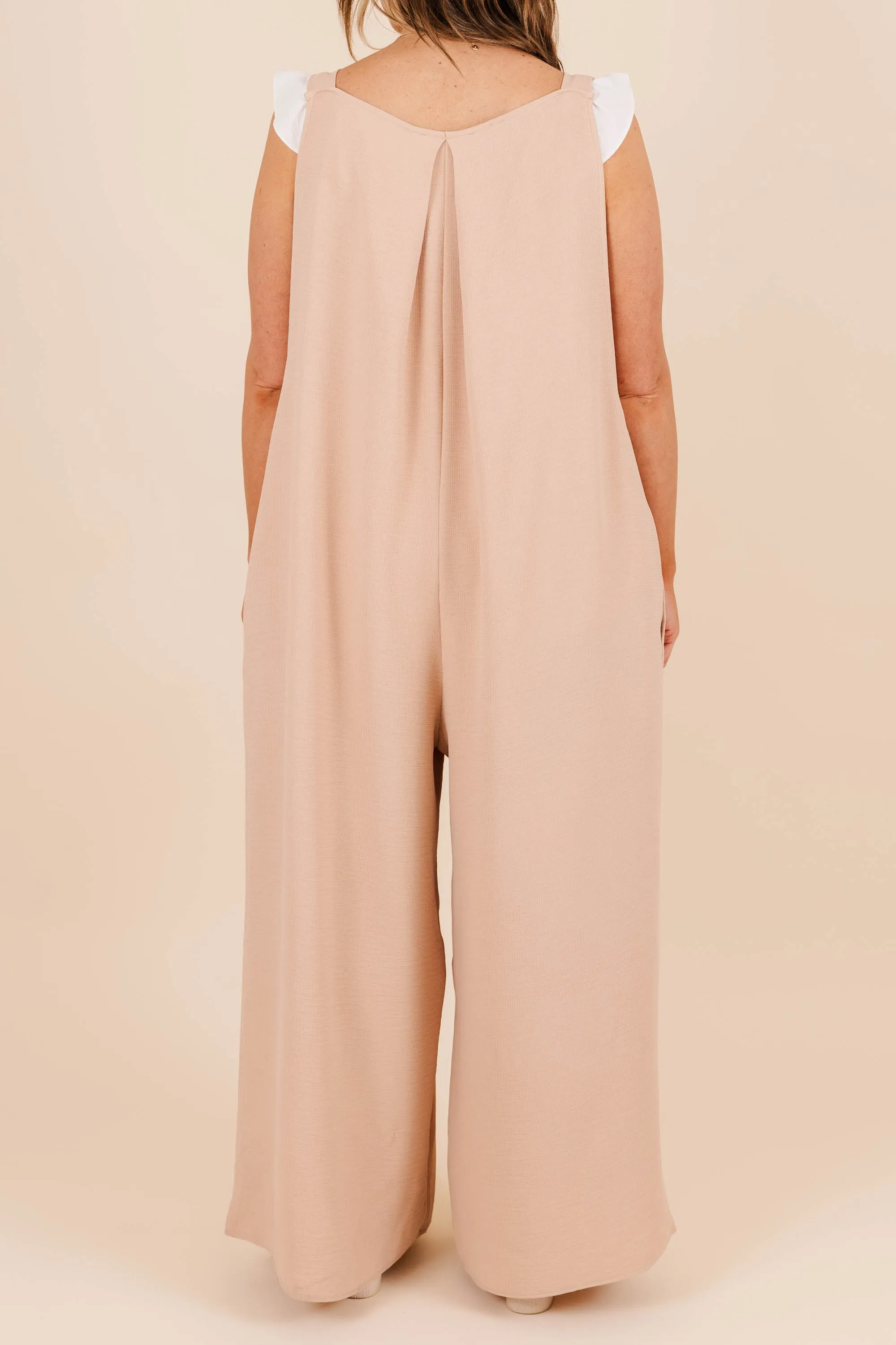 Only Clear Skies Jumpsuit, Taupe