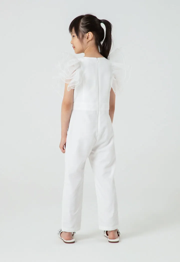 Organza Butterfly Sleeve Jumpsuit