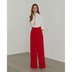 Palazzo pants with belt