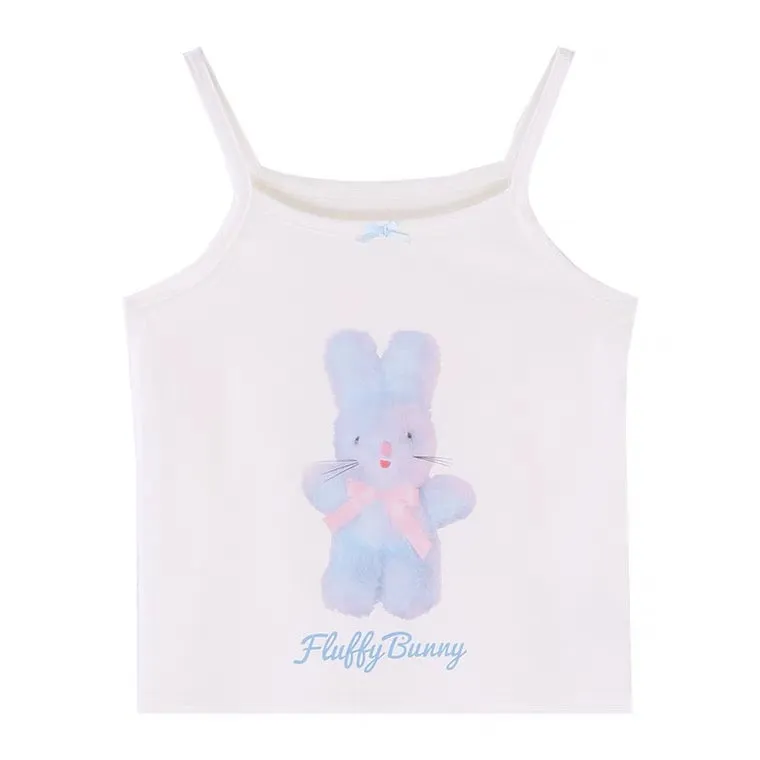 Petit girl fluffy bunny camisole