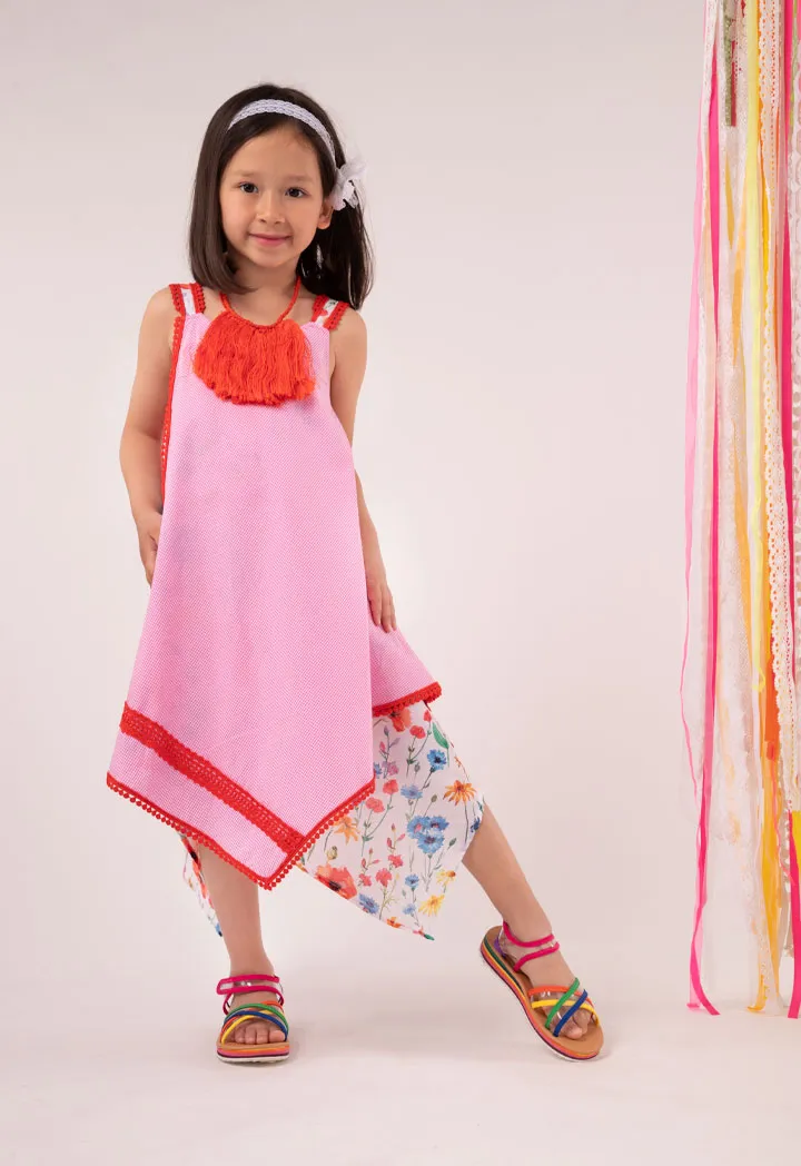 Printed Handkerchief Dress