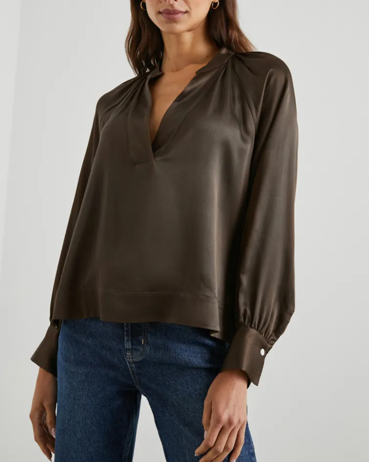 RAILS WYNNA SILKY WOVEN TOP