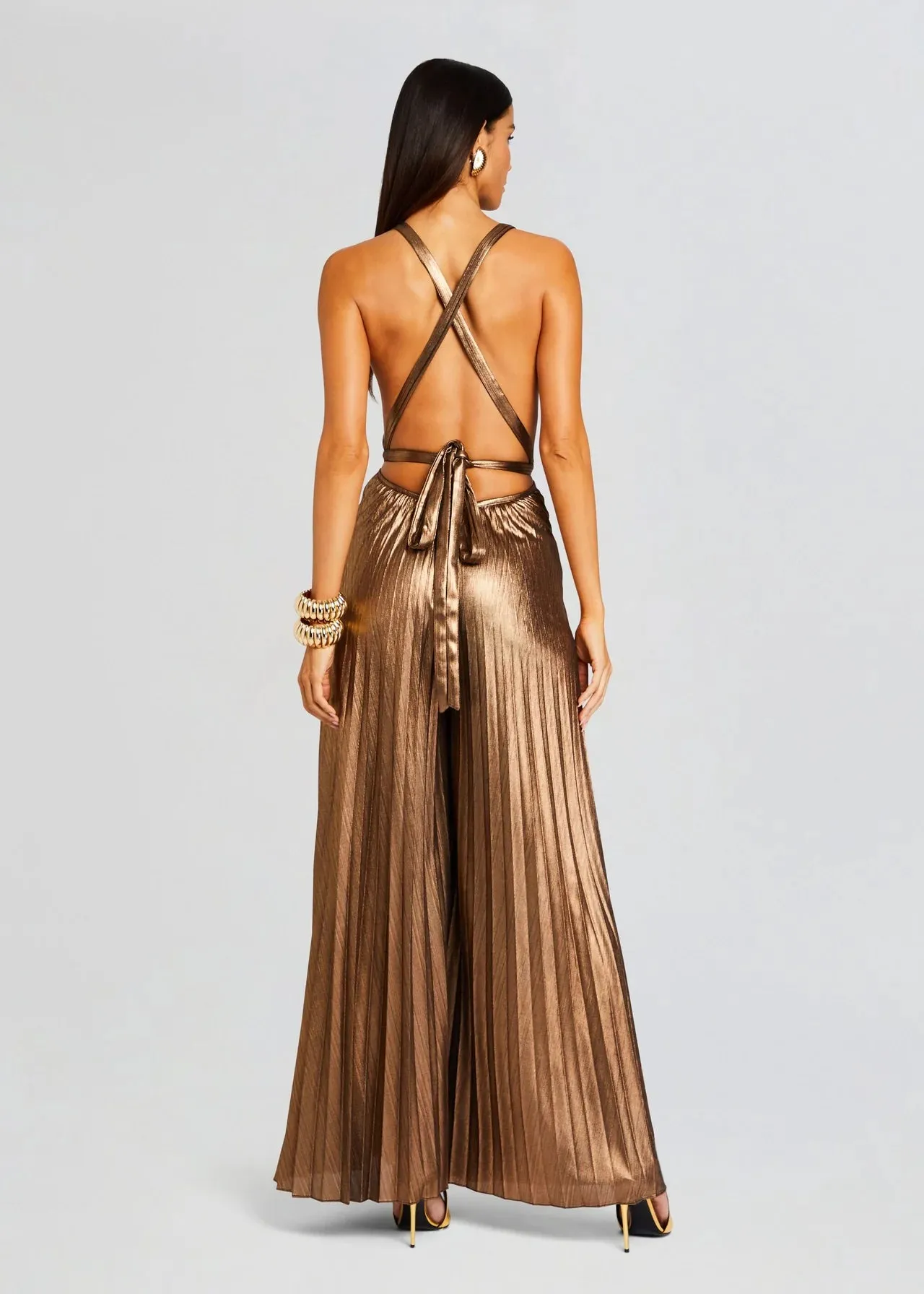 Retrofete - Graciane Jumpsuit - Metallic Bronze