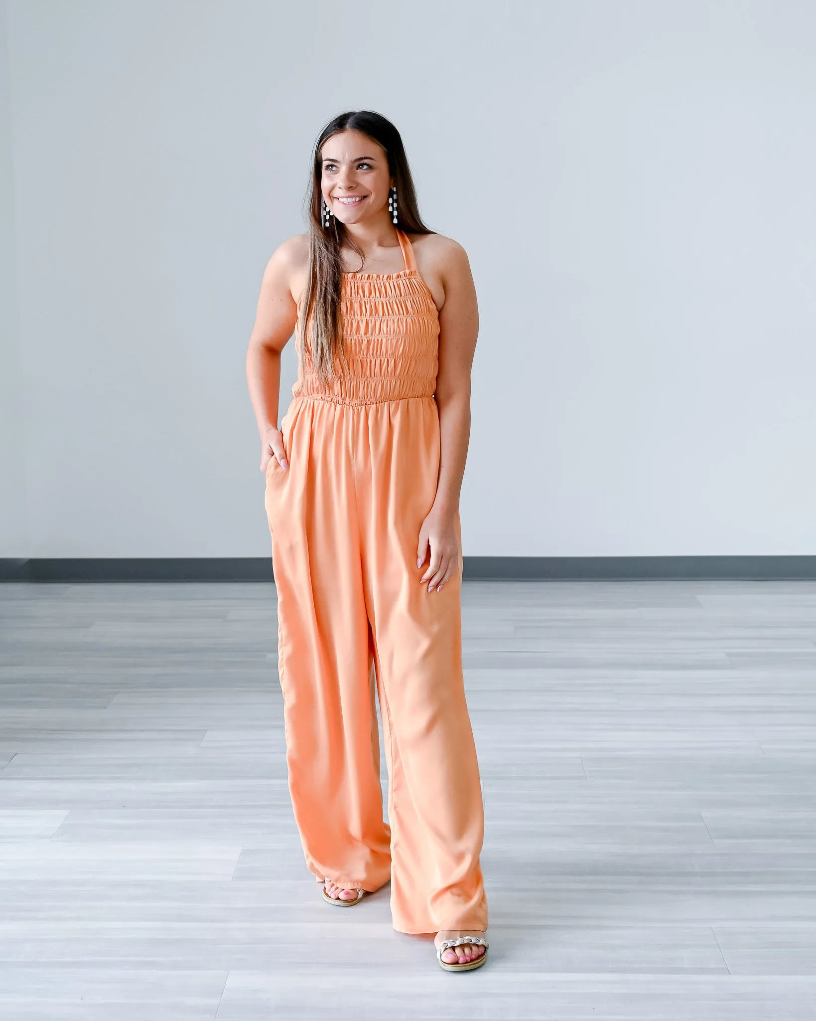 S-3X Sunset Dreams Satin Jumpsuit