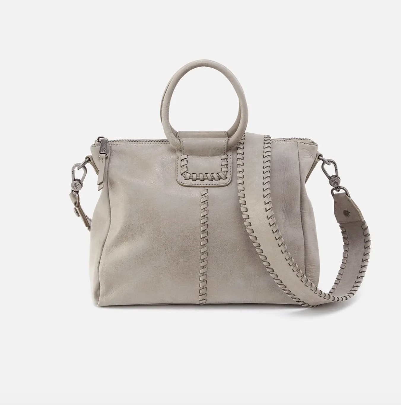 Sheila Medium Satchel | Metallic Leather