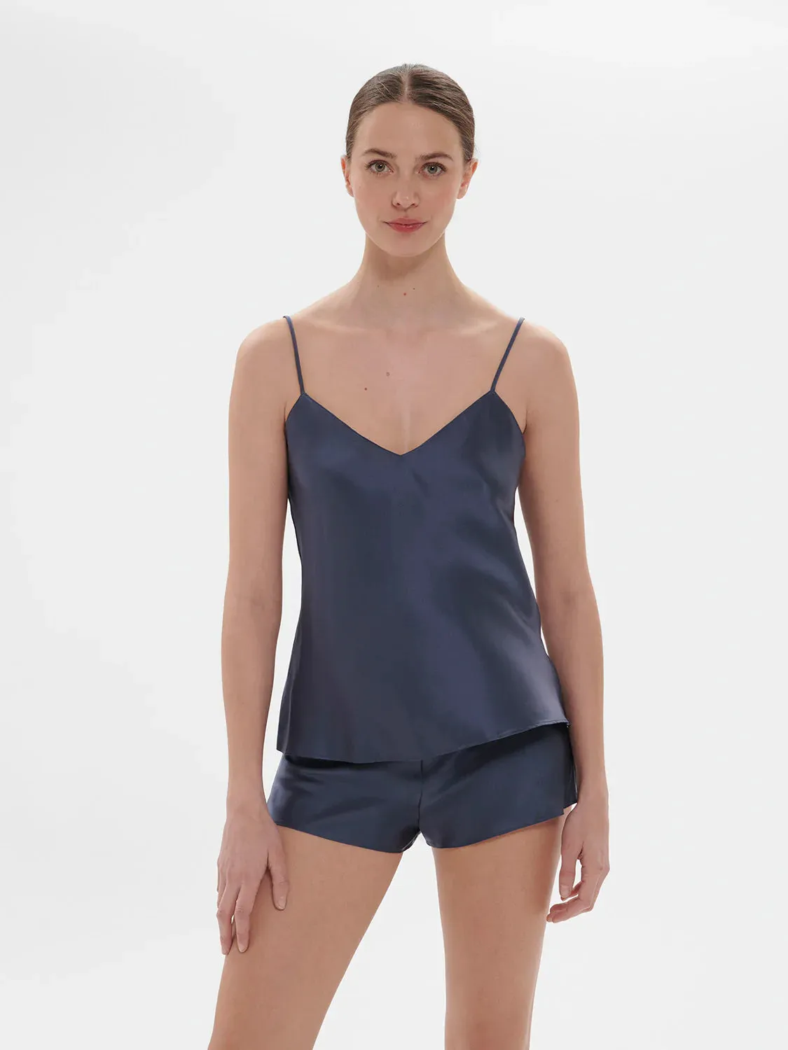 Simone Perele - Dream Silk Camisole | Cinder Blue