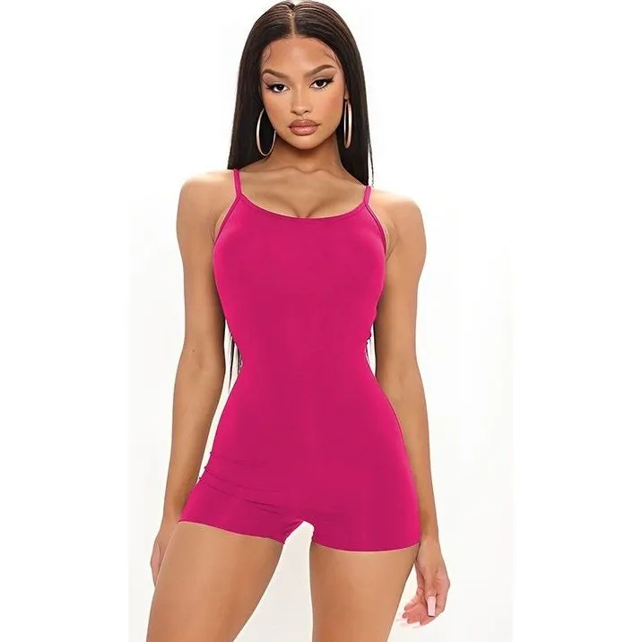 Sleeveless Short Bodycon Jumpsuit