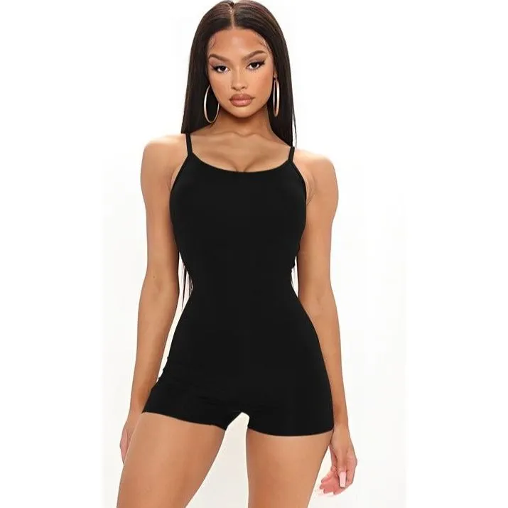 Sleeveless Short Bodycon Jumpsuit