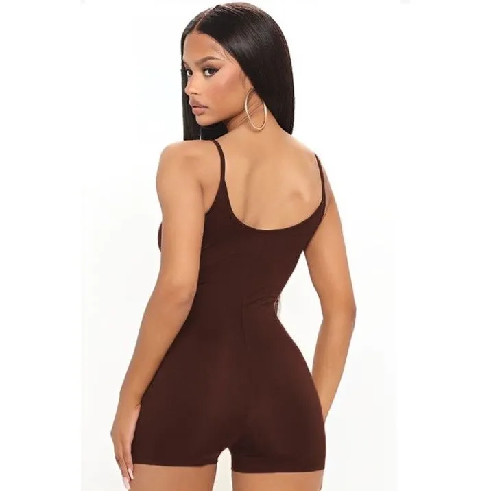 Sleeveless Short Bodycon Jumpsuit