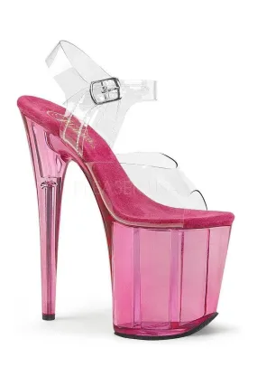 SS-FLAMINGO-808T Platform Sandal  | Clear Vinyl