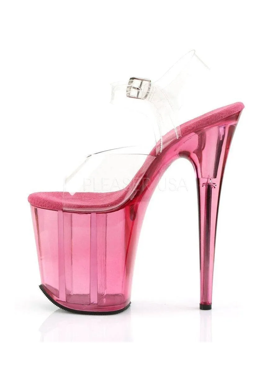 SS-FLAMINGO-808T Platform Sandal  | Clear Vinyl