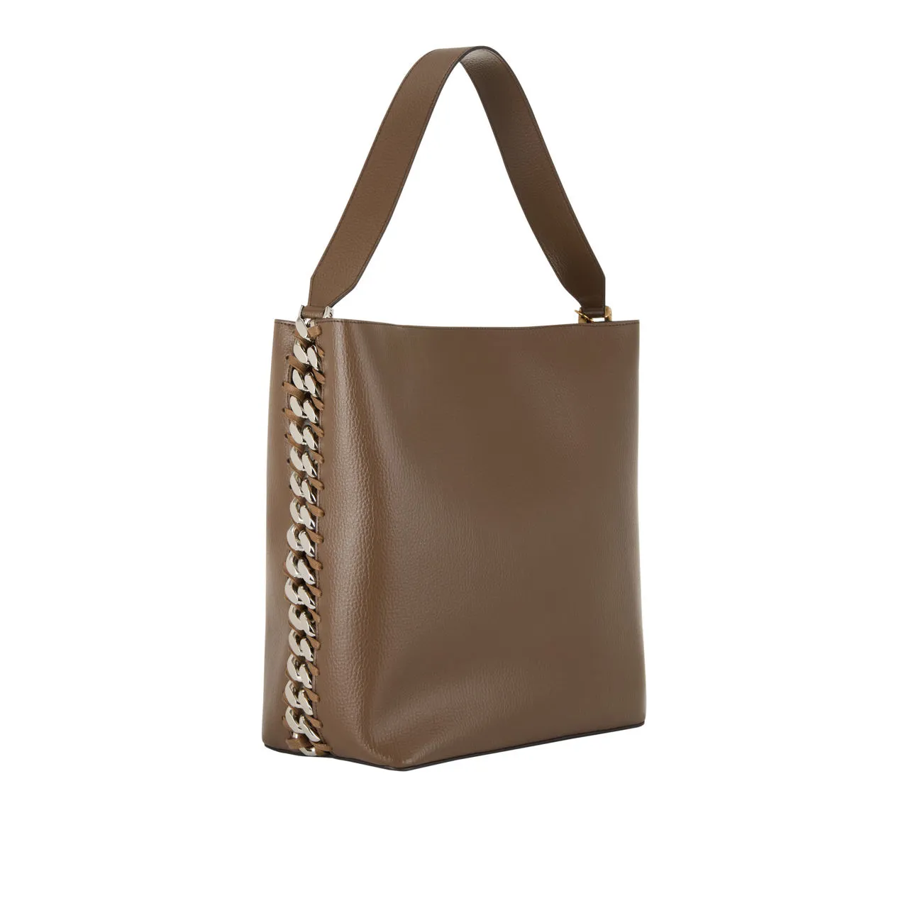 STELLA MCCARTNEY Frame Chain Tote Bag - Brown