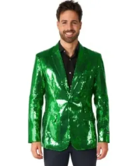 Suitmeister Men's Sequins Green Blazer